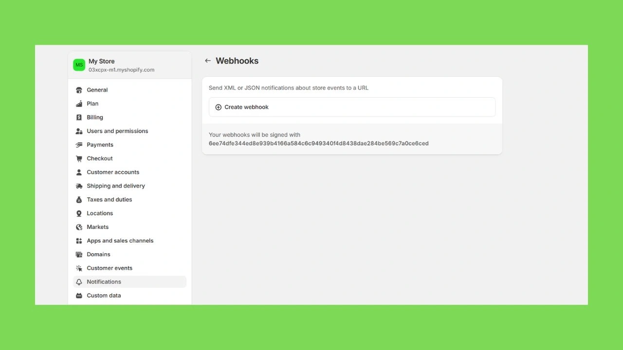 How to Set Up Shopify Webhook