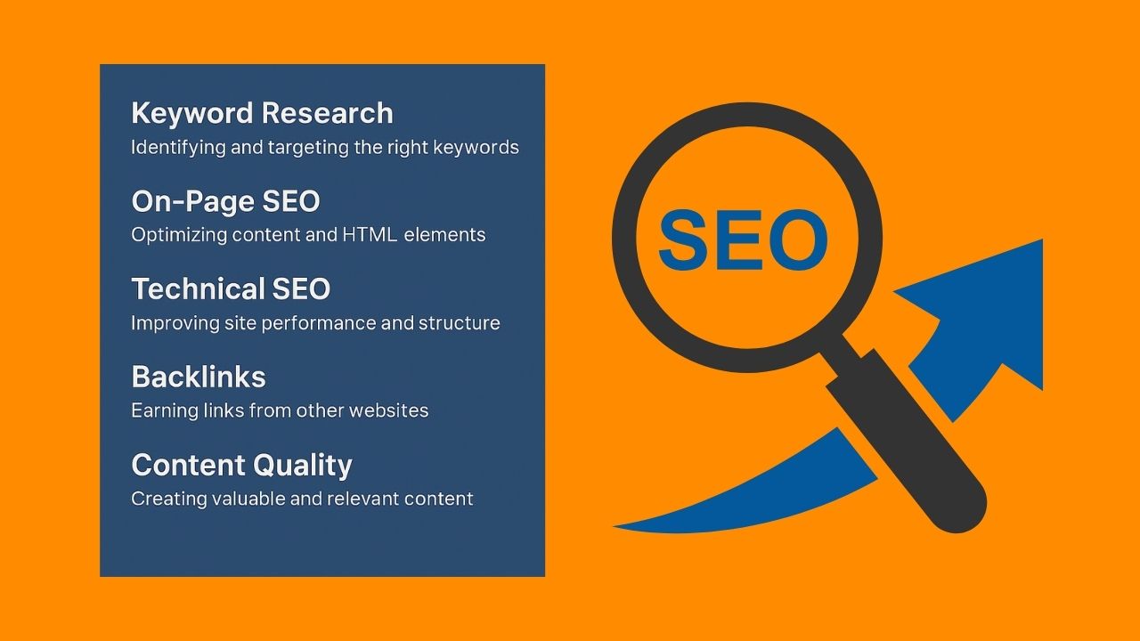 What are the 5 important concepts of seo​