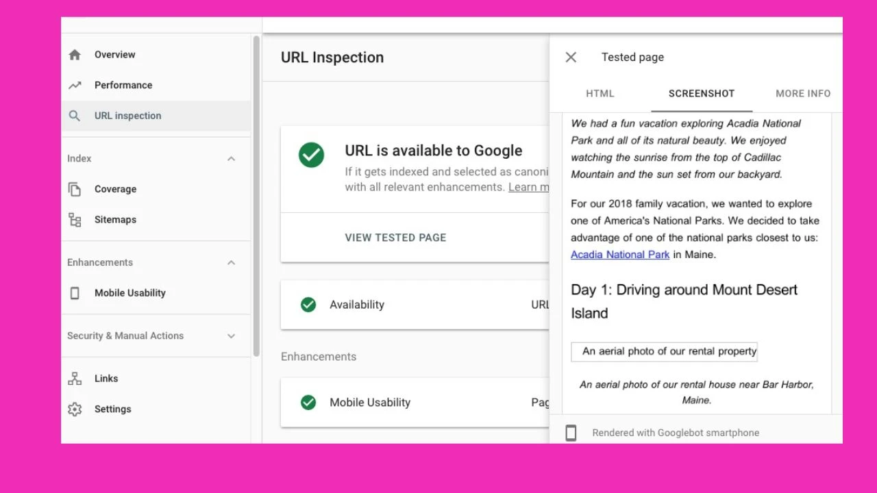 What is the Purpose of the URL Inspection Tool?