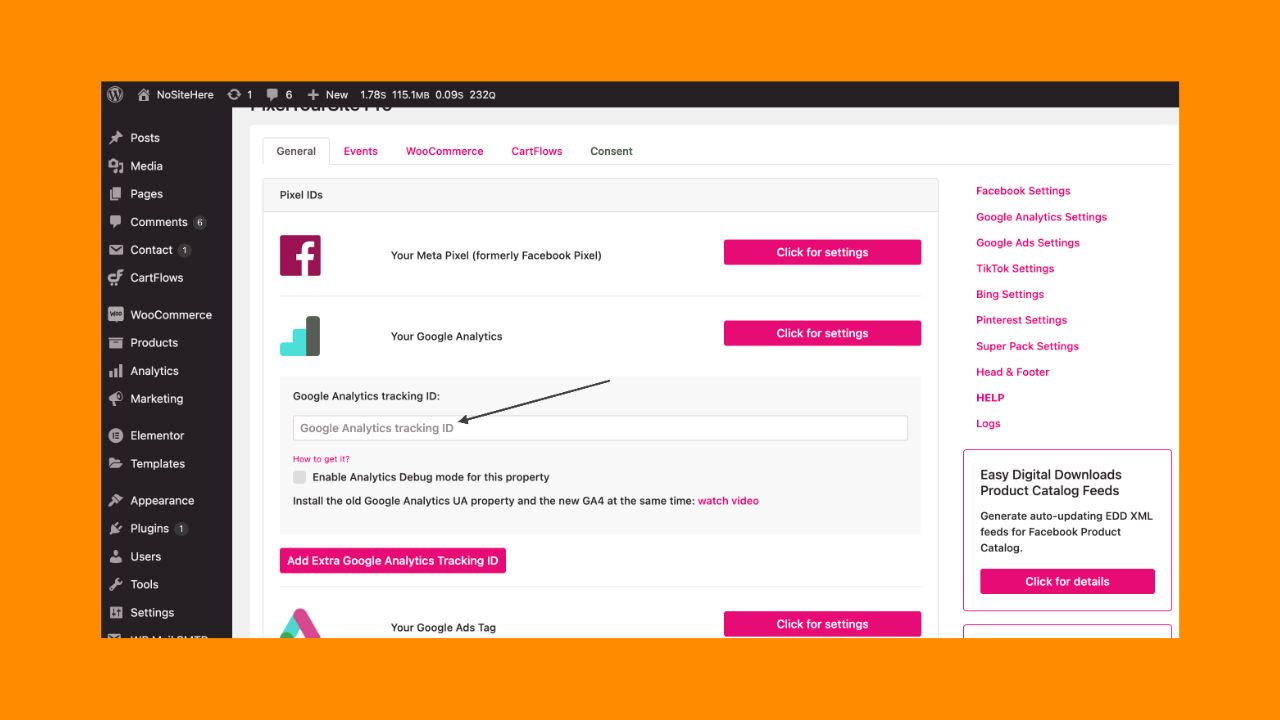 How to download the Google Analytics code​